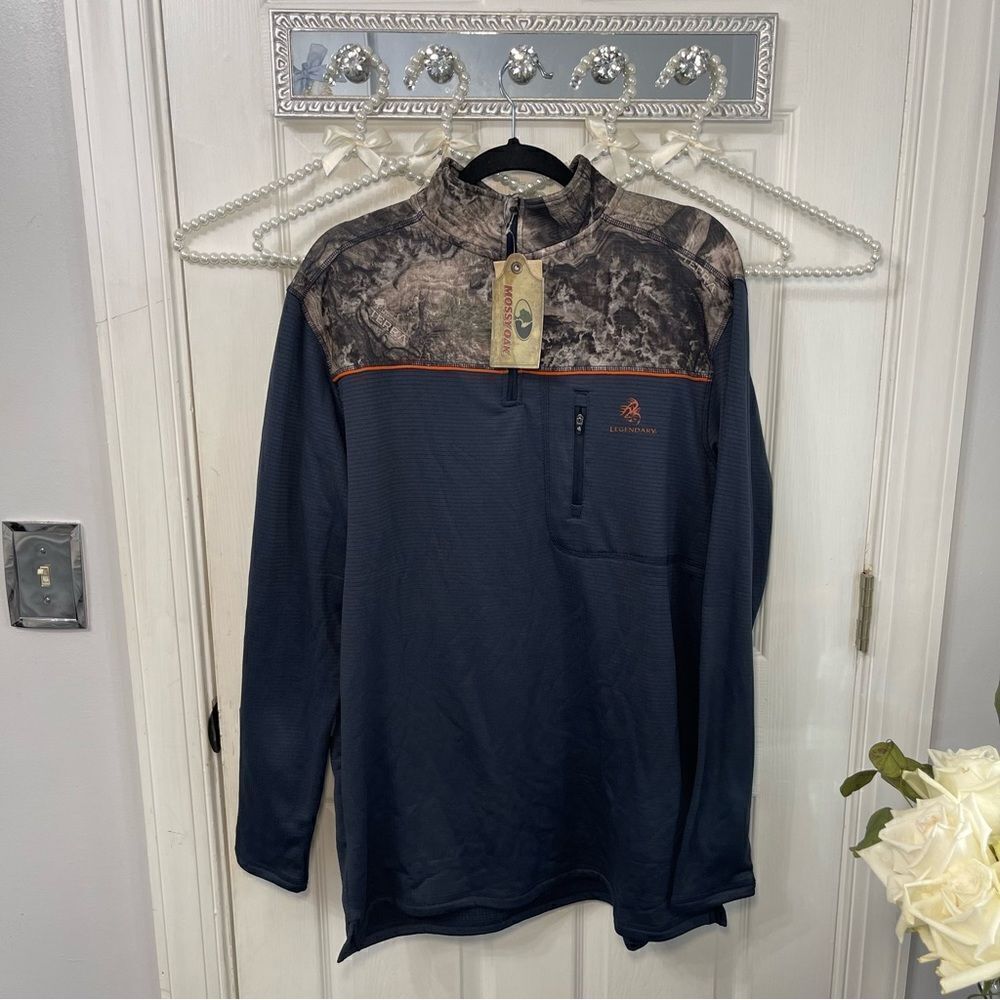 NEW Mossy Oak Half Zip Pullover